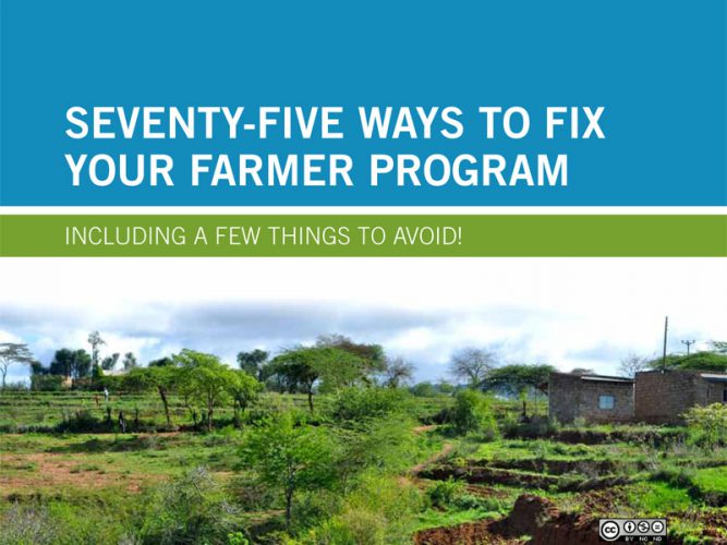 75 ways to fix your farmer program (Anglais)