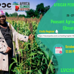 Webinar: Peasant Agroecology Achieves Climate Justice