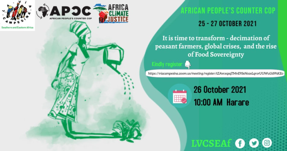 Webinar: Its Time to transform - decimation of peasant farmers, global crises, and the rise of Food Sovereignty
