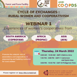 [SAVE THE DATE] Webinar - Cycle of exchanges: rural women and cooperativism