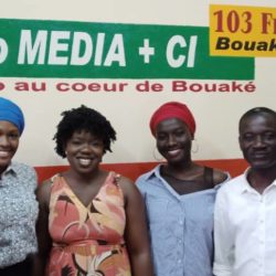Radio Média + CI Bouaké, winner of the 2022 Liz Hughes award for Her Farm Radio