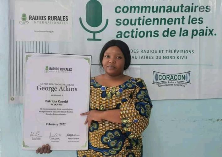 Patricia Kasoki, one of three winners of the 2022 George Atkins Communications Award