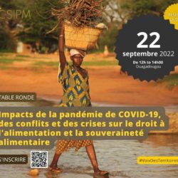 Rejoindre une table ronde virtuelle sur les impacts de la pandémie de COVID-19, des conflits et des crises sur le droit à l'alimentation et la souveraineté alimentaire