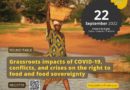 Join a roundtable event on the impacts of COVID-19, conflicts, and crises on the right to food and food sovereignty