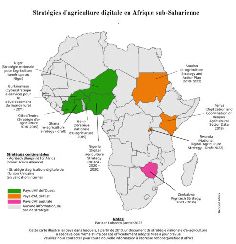 Cartographie des stratégies d’agriculture digitale en Afrique