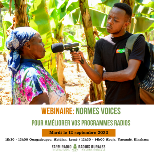 Webinaire : Normes VOICES pour améliorer la qualité des programmes radio interactifs !