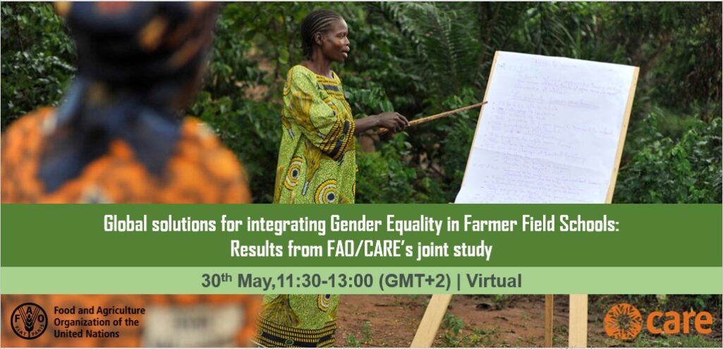 Webinar: Global solutions for integrating gender equality in farmer field schools (FFS)
