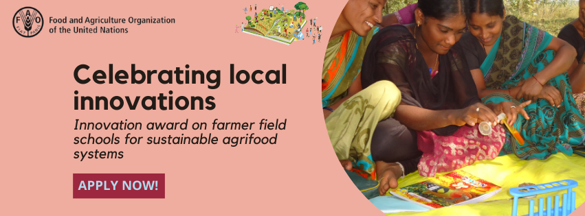 Call for Submissions: Innovation award on farmer field schools for sustainable agrifood systems