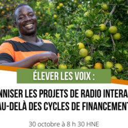 Élever les voix : Pérenniser les projets de radio interactive au-delà des cycles de financement