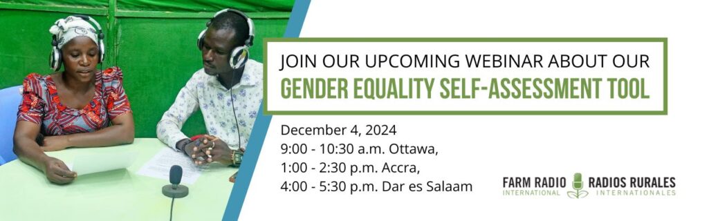 Join FRI's upcoming webinar about our Gender equality self-assessment tool