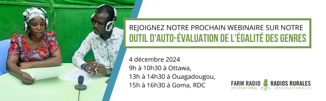 Rejoignez RRI pour le prochain webinaire sur notre outil d’auto-évaluation de l’égalité des genres